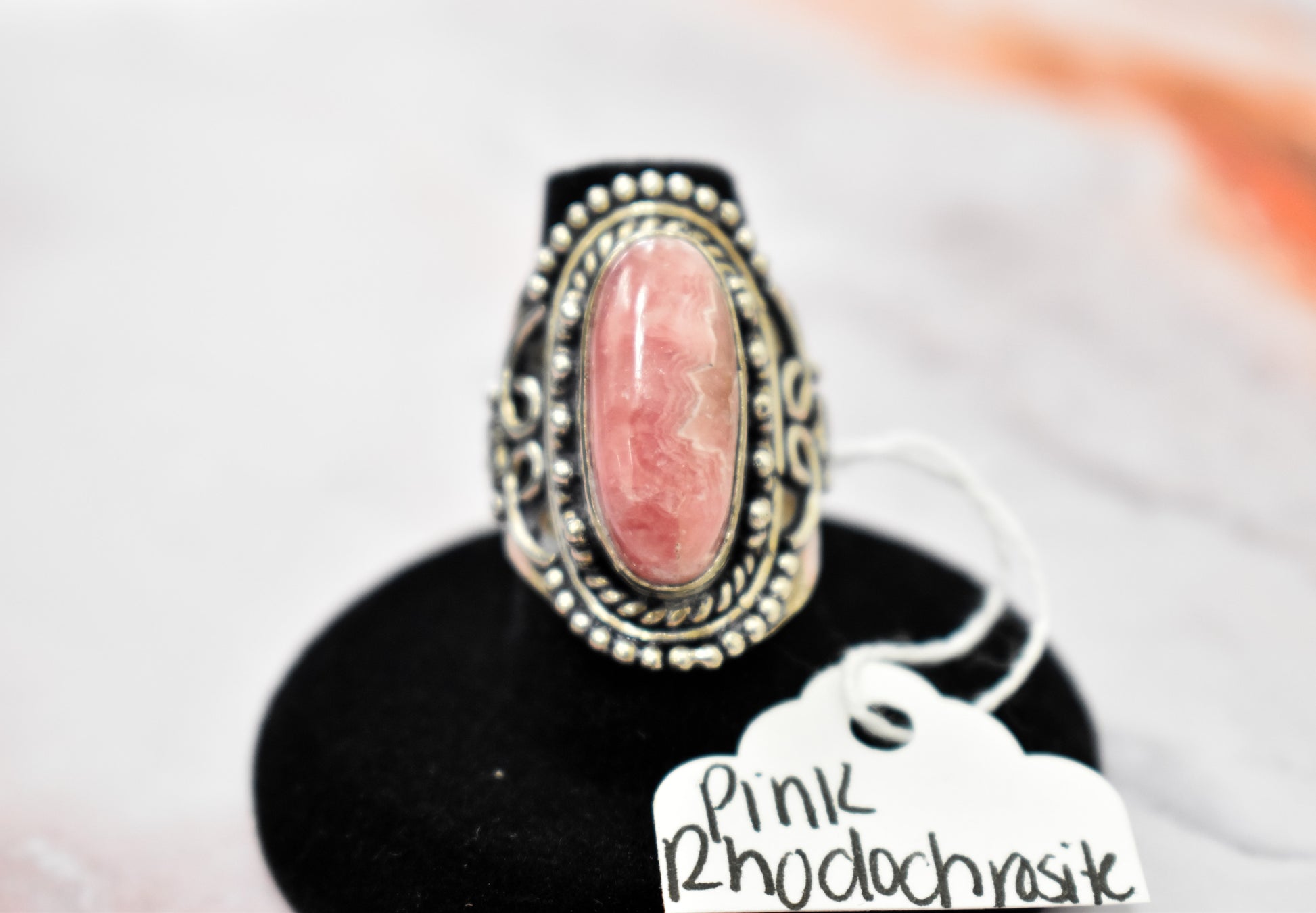 stones-of-transformation - Rhodochrosite Ring (Size 7.5) - Stones of Transformation - 