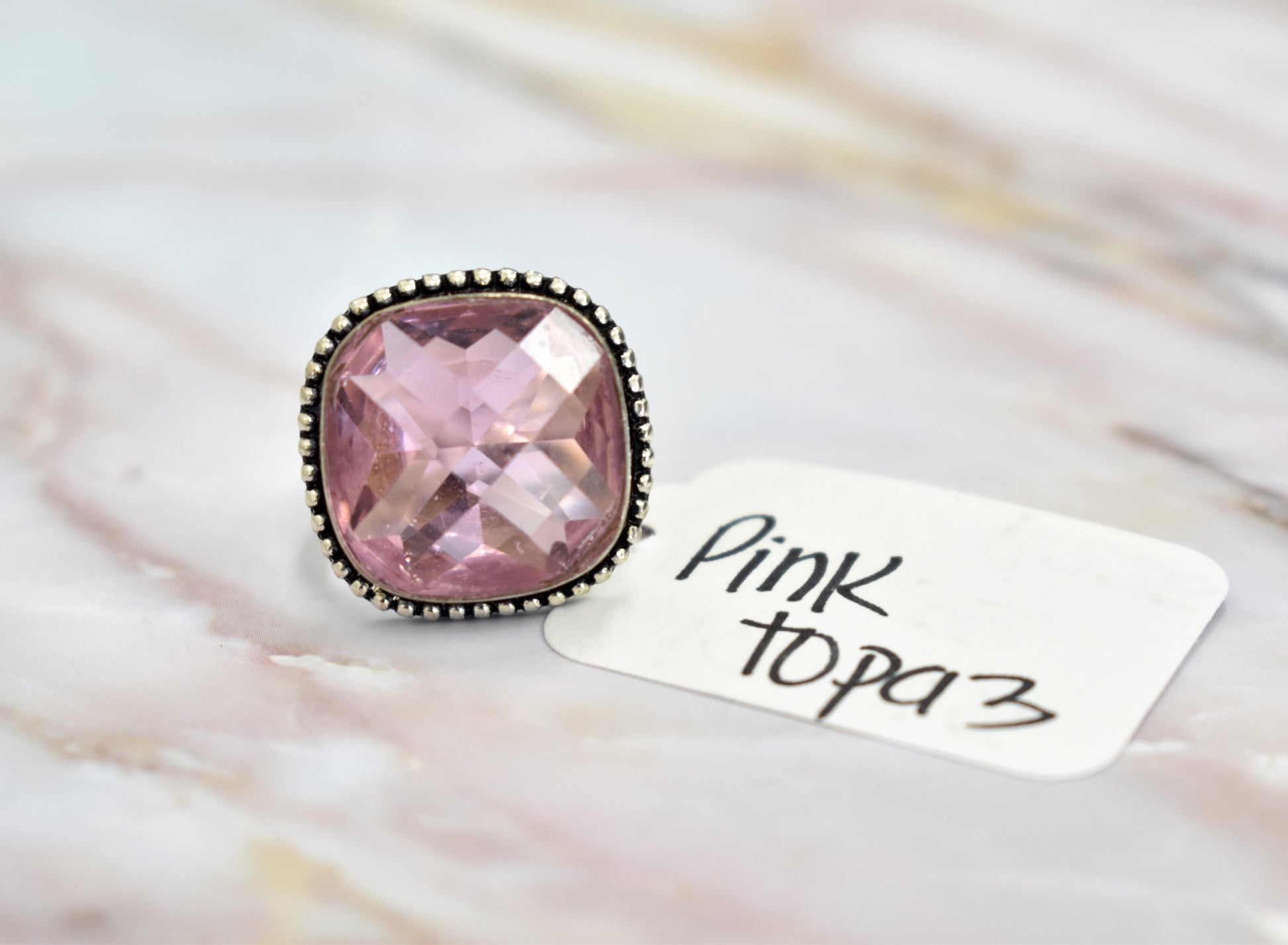 stones-of-transformation - Pink Topaz (Size 7.5) - Stones of Transformation - 