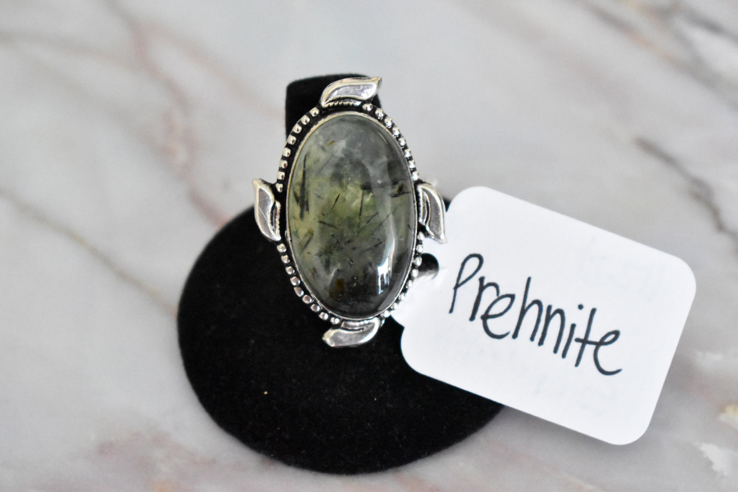 stones-of-transformation - Prehnite Ring (Size 7.5) - Stones of Transformation - 