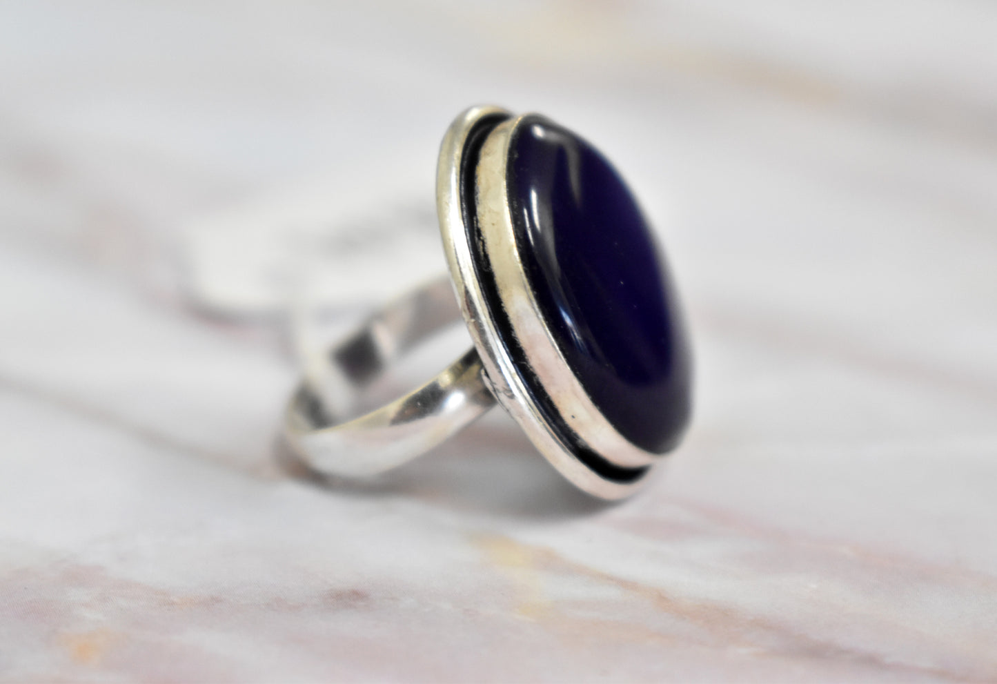 stones-of-transformation - Purple Agate Ring (Size 5.5) - Stones of Transformation - 