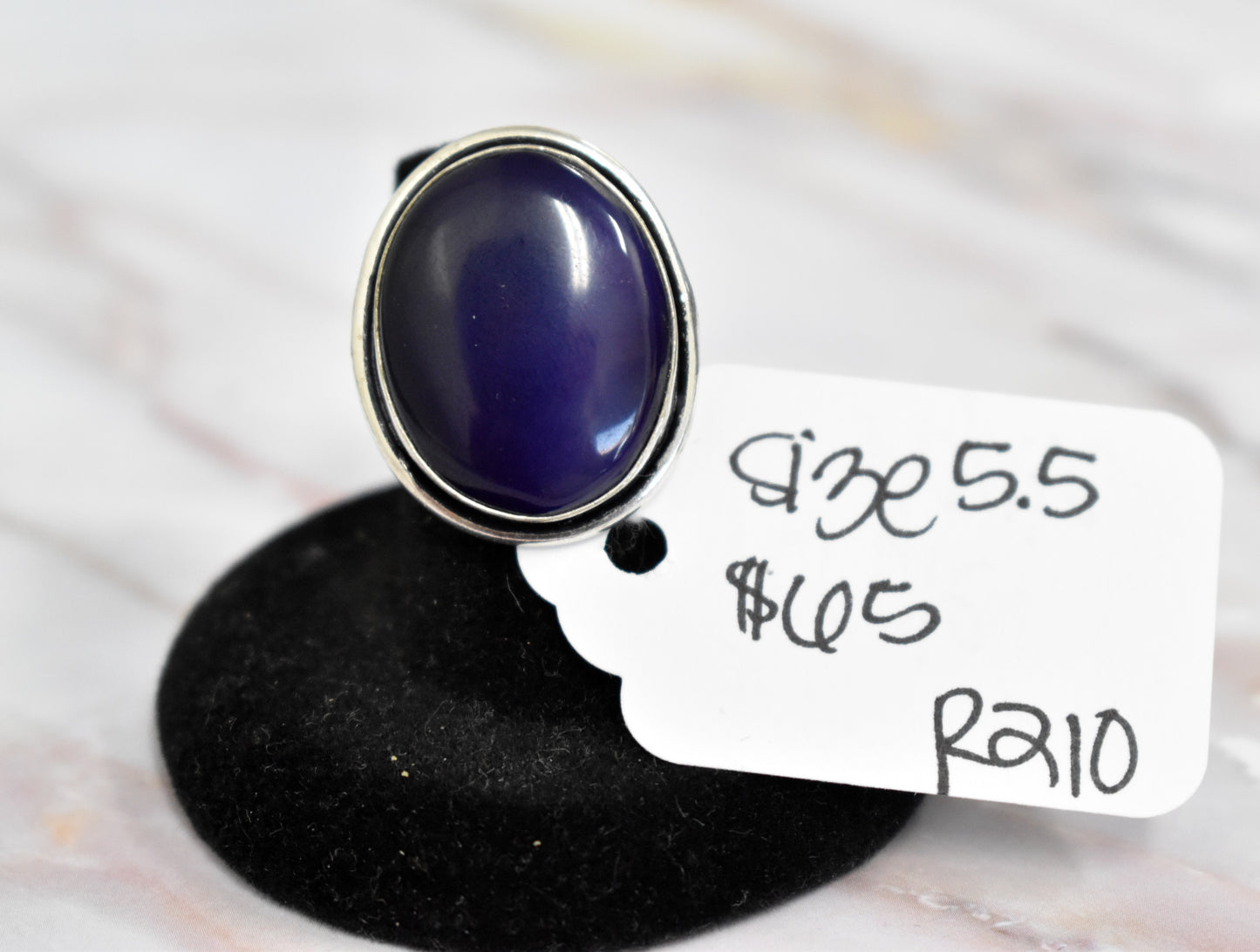 stones-of-transformation - Purple Agate Ring (Size 5.5) - Stones of Transformation - 