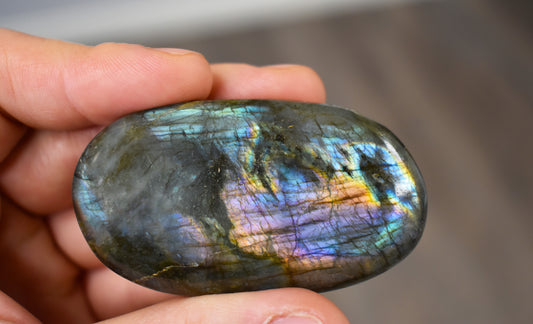 Purple Labradorite Palm Stones