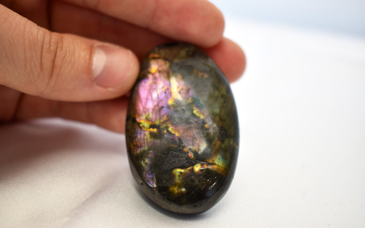 Purple Labradorite Palm Stones