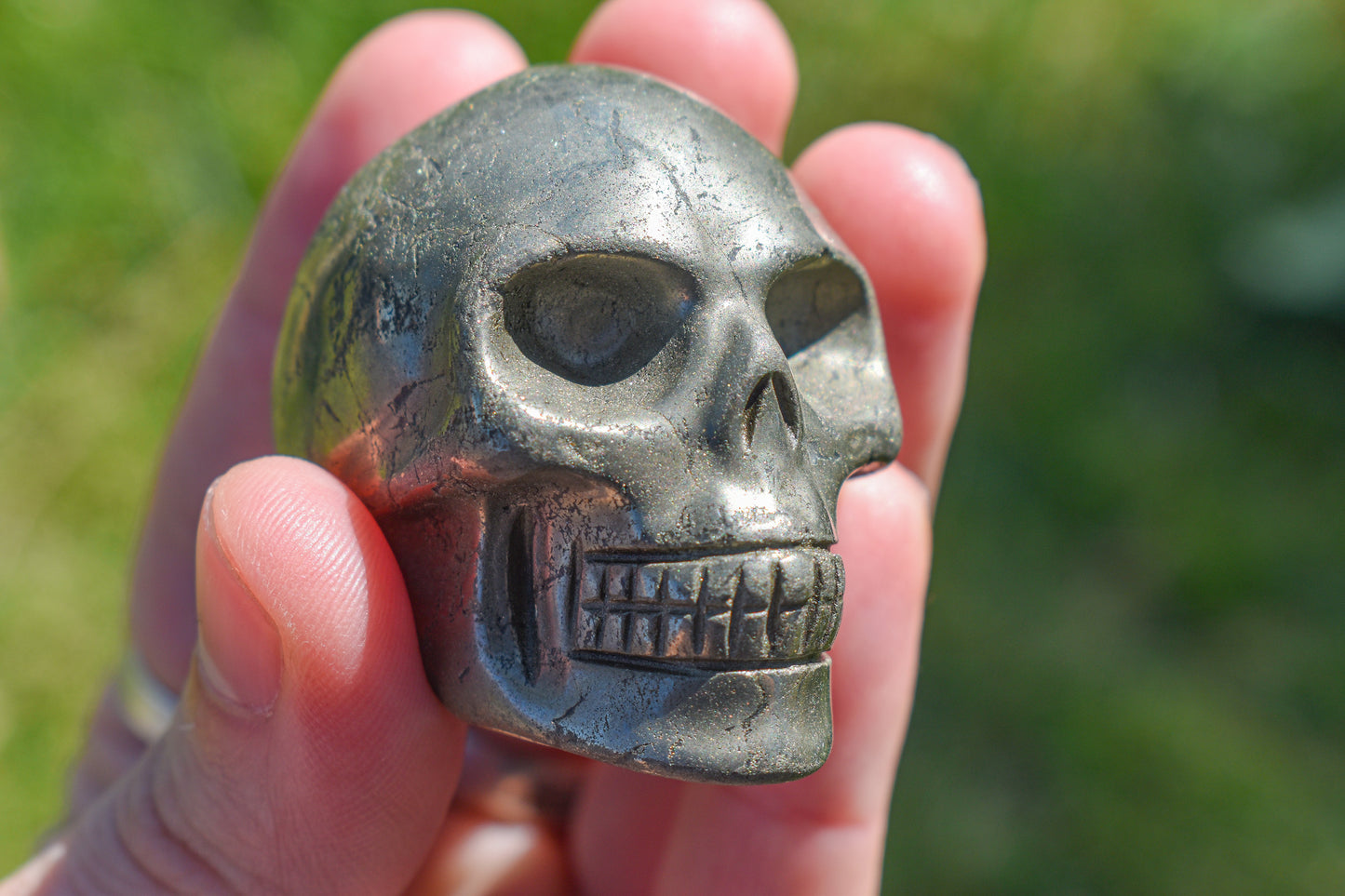Pyrite Skull