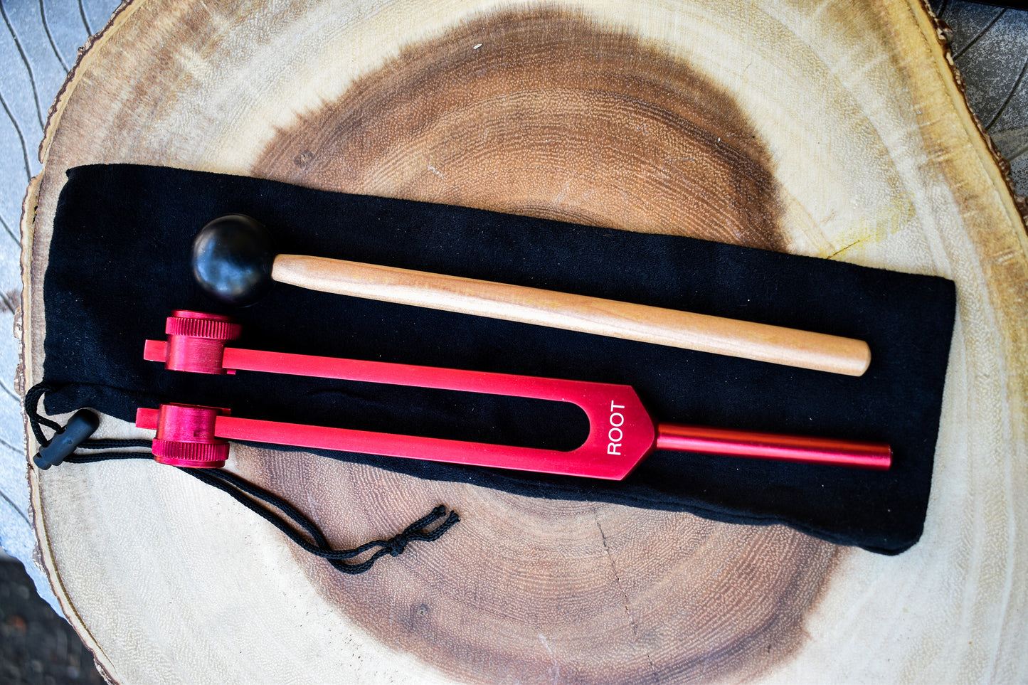 Red Weighted Tuning Fork (Root Chakra)