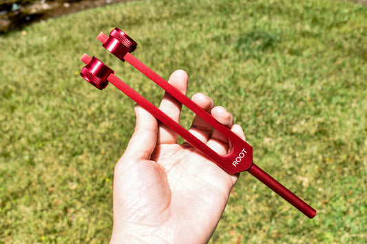 Red Weighted Tuning Fork (Root Chakra)