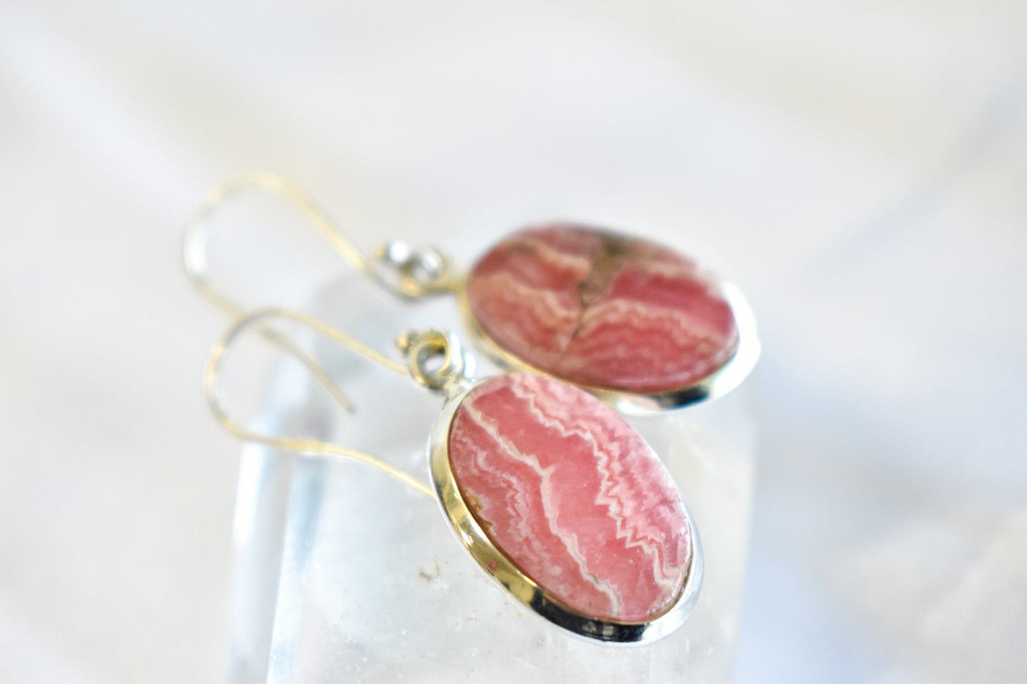 Rhodochrosite Earrings