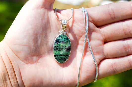 Ruby in Zoisite Necklace