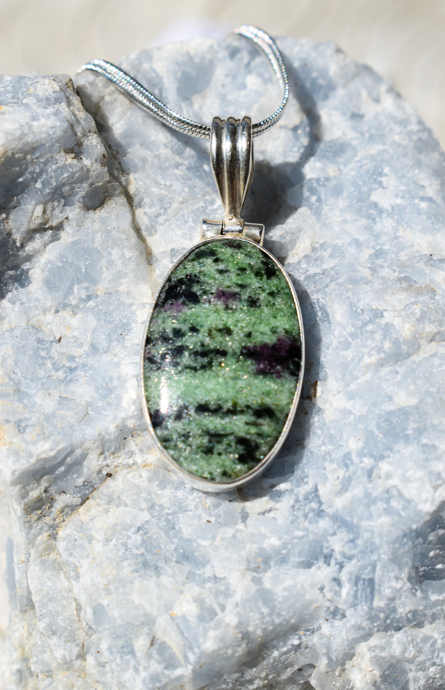 Ruby in Zoisite Necklace