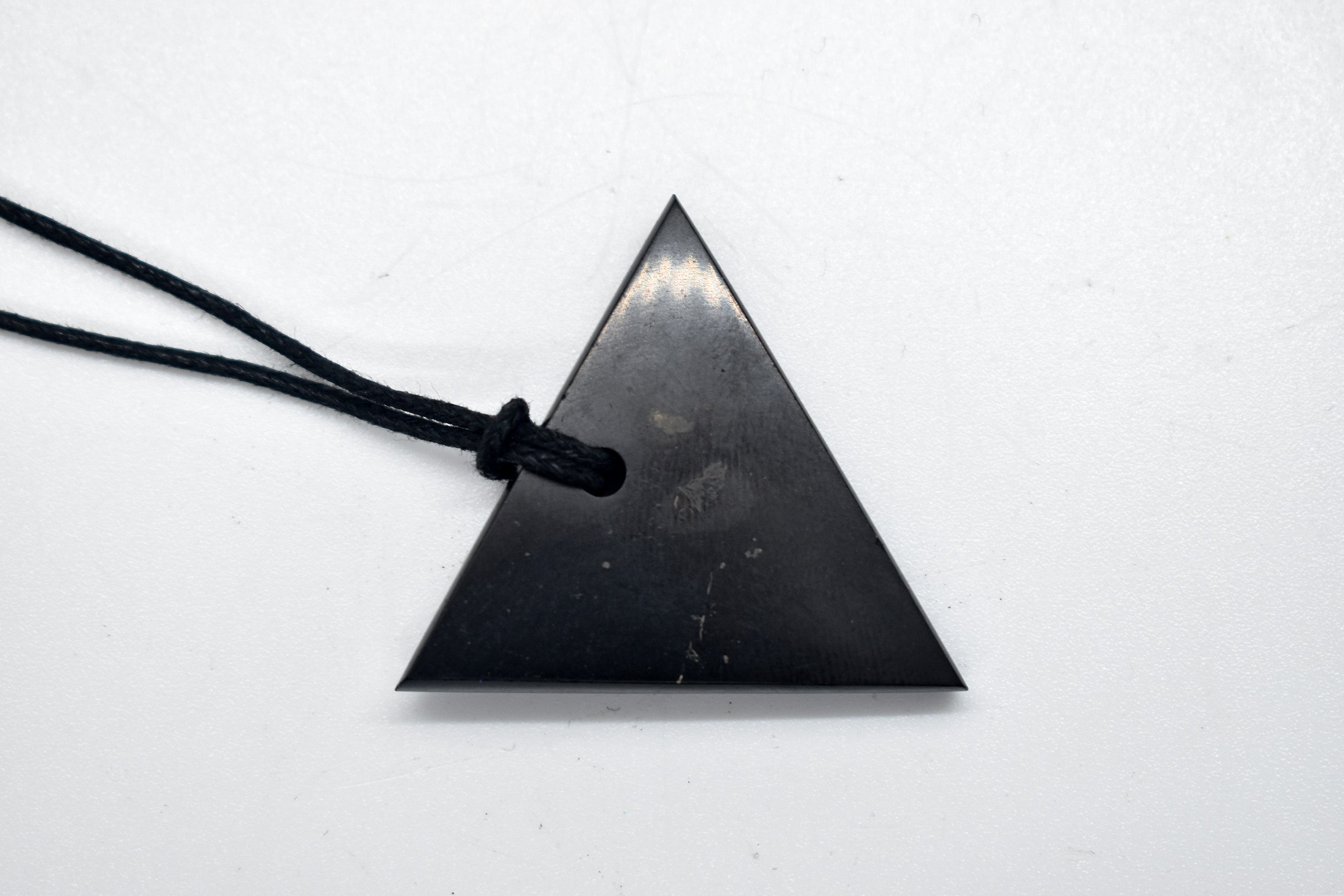 Shungite Triangle Necklace Stones of Transformation