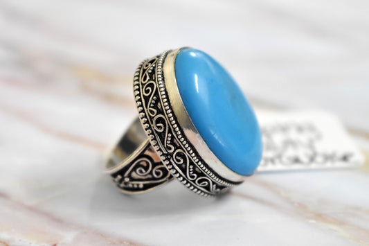stones-of-transformation - Sleeping Beauty Turquoise Ring (Size 8.5) - Stones of Transformation - 
