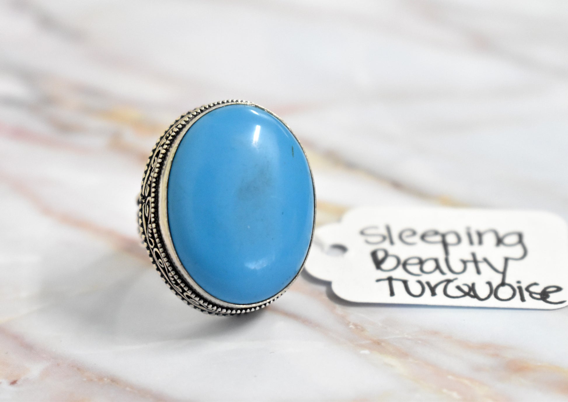 stones-of-transformation - Sleeping Beauty Turquoise Ring (Size 8.5) - Stones of Transformation - 