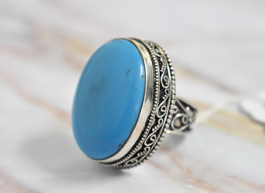 stones-of-transformation - Sleeping Beauty Turquoise Ring (Size 8.5) - Stones of Transformation - 