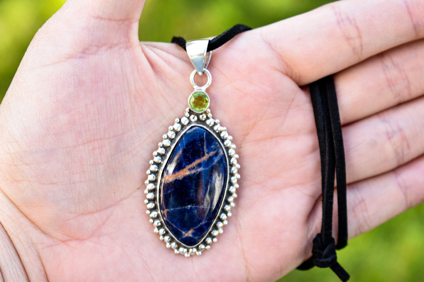 Sodalite and Peridot Necklace