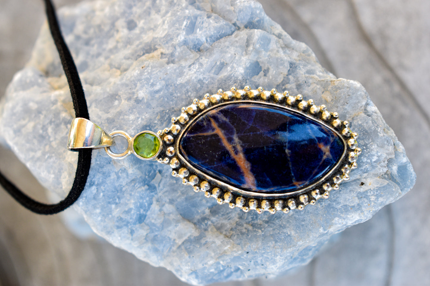 Sodalite and Peridot Necklace