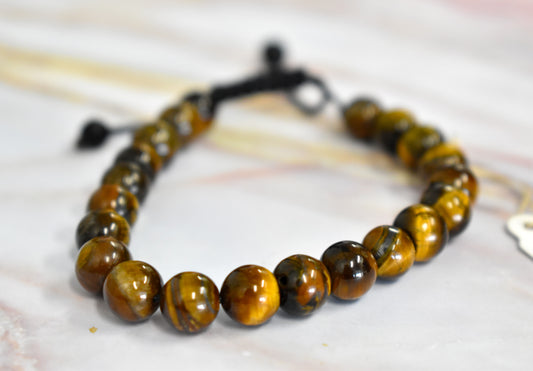 stones-of-transformation - Tigers Eye Adjustable Bracelet - Stones of Transformation - 
