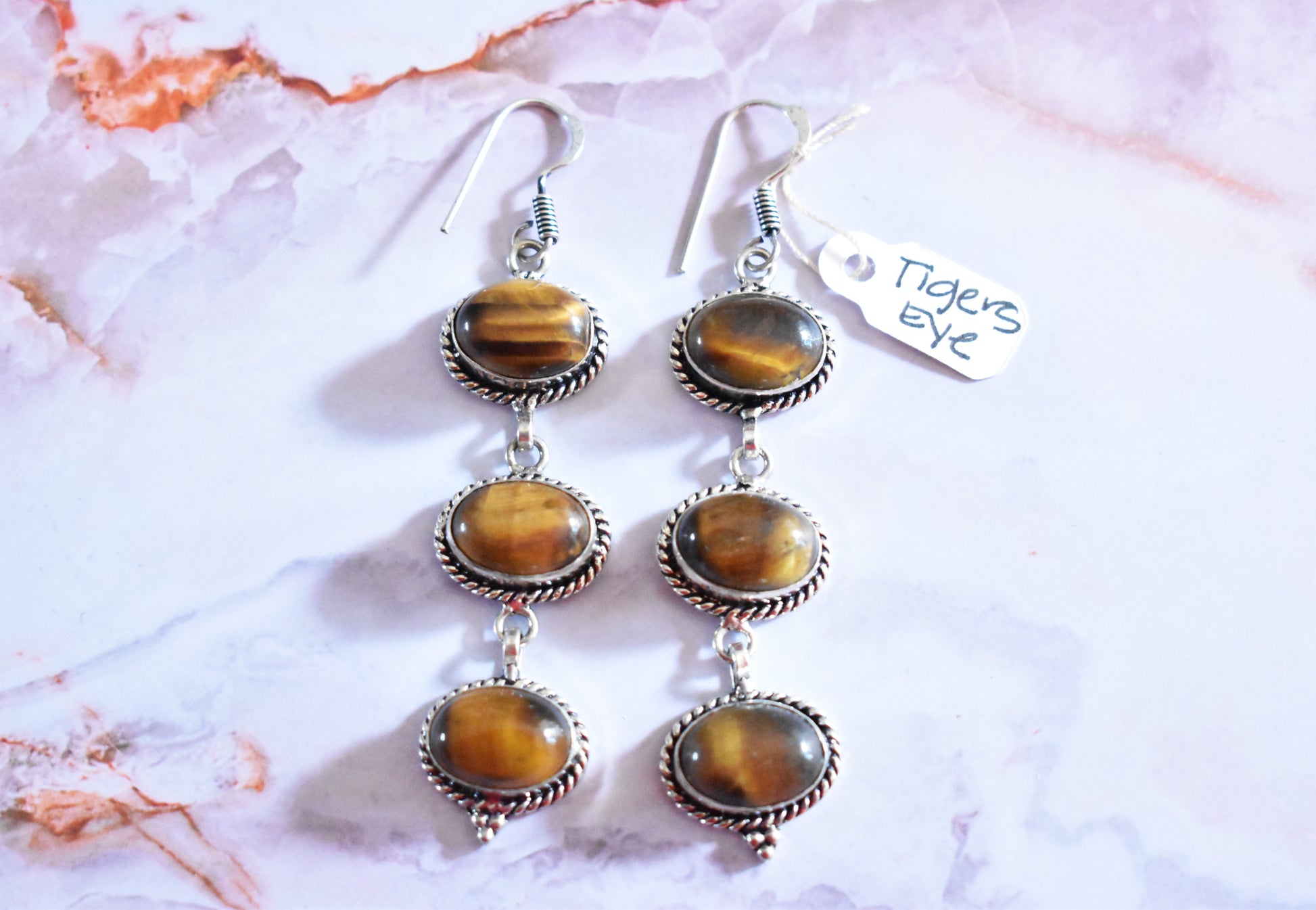 stones-of-transformation - Tigers Eye Earrings - Stones of Transformation - 