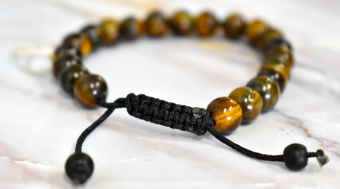 stones-of-transformation - Tigers Eye Adjustable Bracelet - Stones of Transformation - 