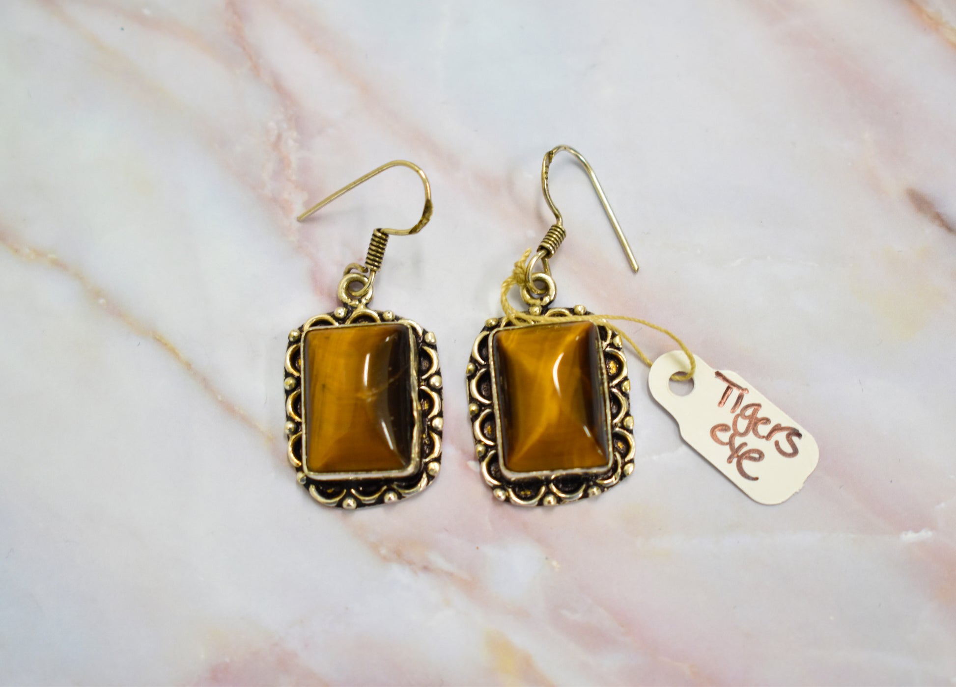 stones-of-transformation - Tigers Eye Earrings - Stones of Transformation - 