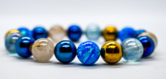 Crystal Current Trident Bracelet