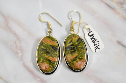 stones-of-transformation - Unakite Earrings - Stones of Transformation - 