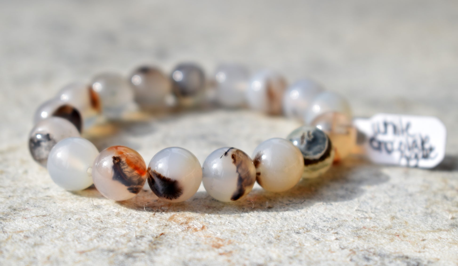 stones-of-transformation - White Chocolate Agate Bracelet - Stones of Transformation - 