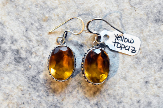 stones-of-transformation - Yellow Topaz Earrings - Stones of Transformation - 