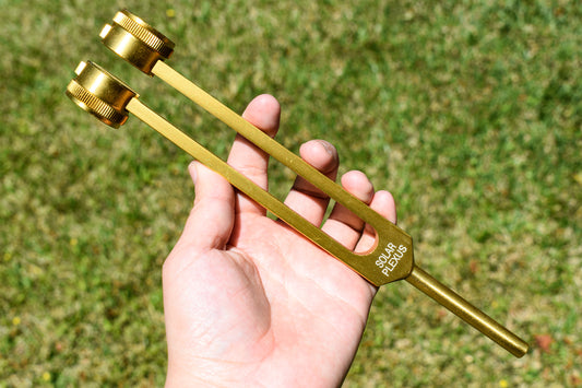 Yellow Weighted Tuning Fork (Solar Plexus Chakra)